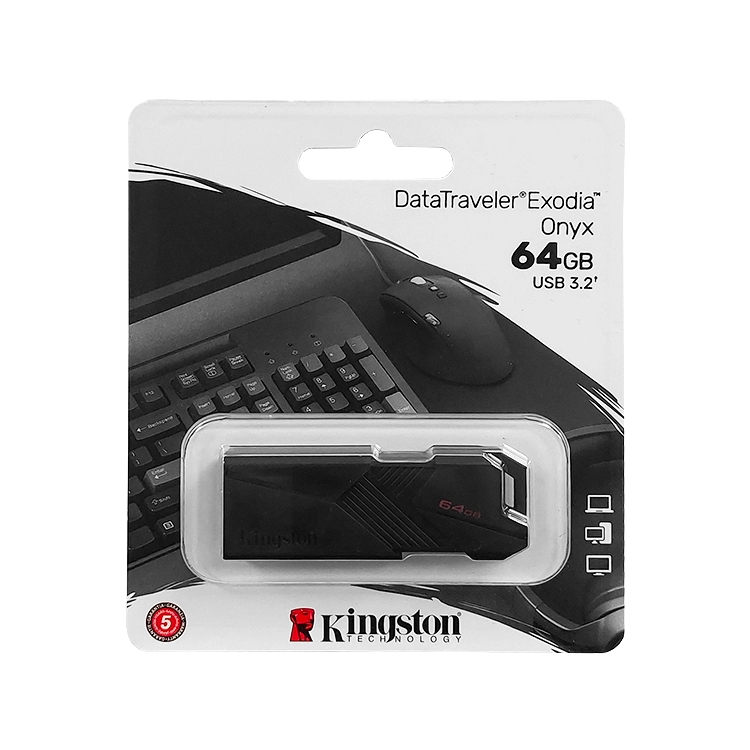 Pendrive Kingston Exodia Onix 64GB USB 3.2 Negro Art.KI9271-DTXON-64GB